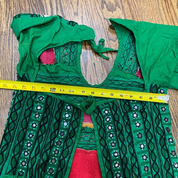 Vintage beaded and mirrored open back top - Picture 3 of 5